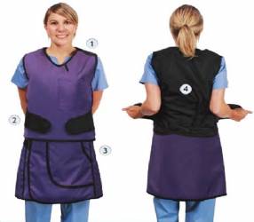 PROPKFFFLF : Çift Katmanlı Antimon Kurşunsuz Featherlite Pro PK İki Parçalı Saran Stil Önlük